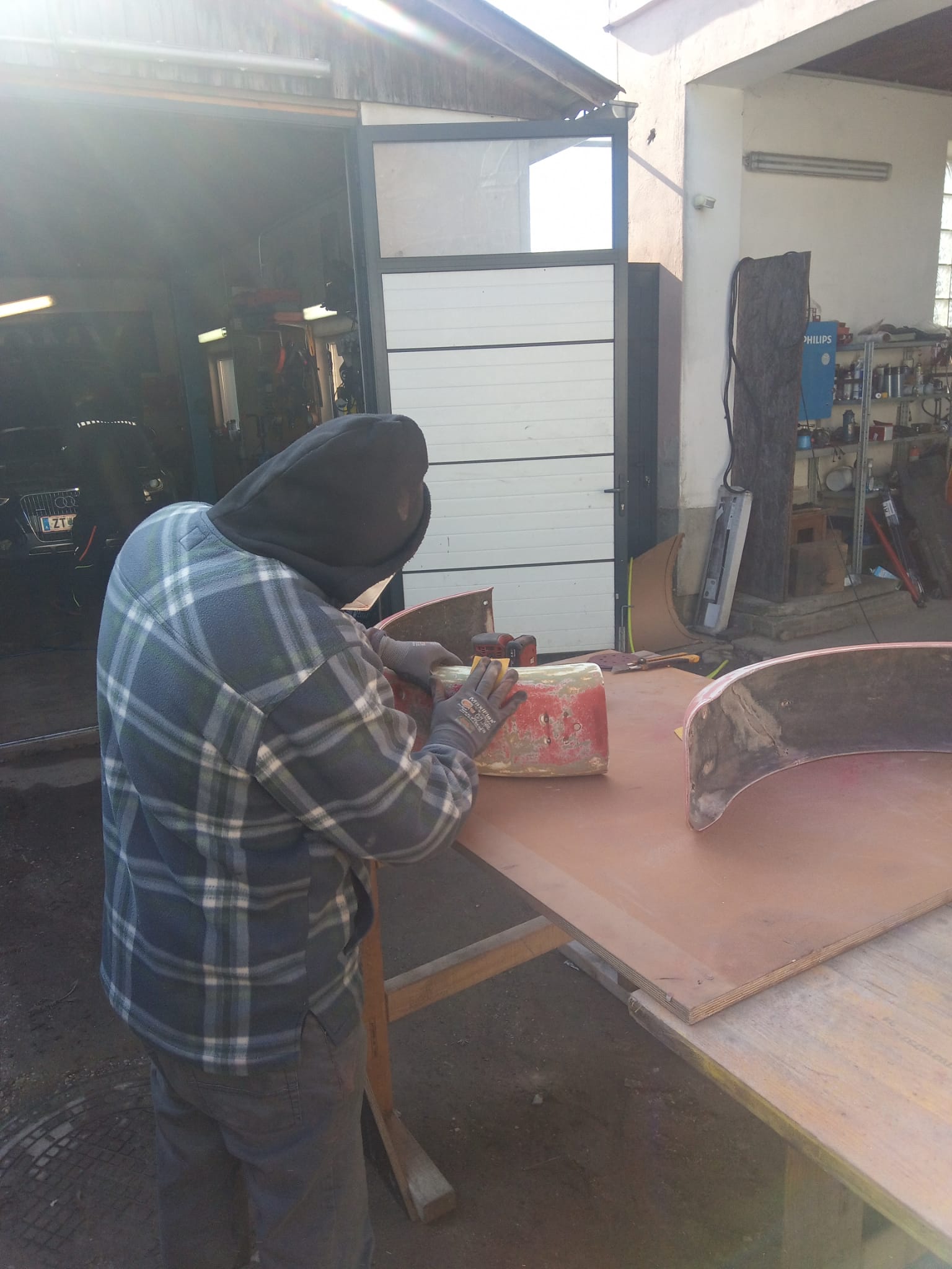 Detailarbeit am Chassis